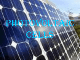 PHOTOVOLTAIC CELLS - ic