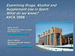NCAA Drug Policies: What administers need to know