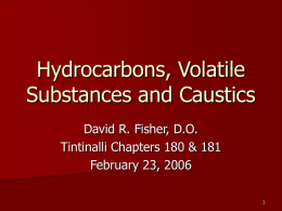Hydrocarbons and Caustics