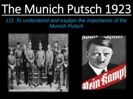 The Munich Putsch 1923 - mrbuddhistory.com