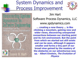 System Dynamics and the CMMI