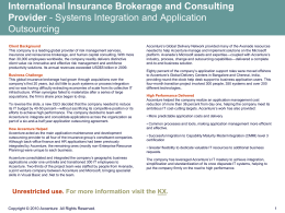 International Insurance Brokerage and Consulting Provider
