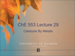 che 551 lectures