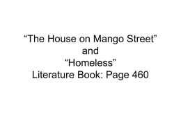 The House on Mango Street” and “Helping Kids Cope with Moving”