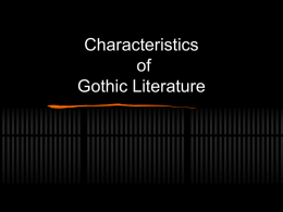 Characteristics of Gothic Literature