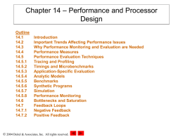 Chapter 14: Performance and Processor Design