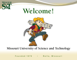 Assessment Report - Missouri University of Science and