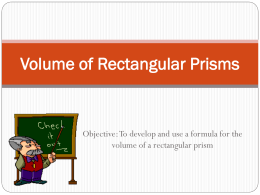 Volume of Rectangular Prisms - Home Page