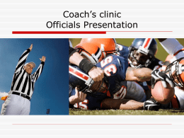 Coach clinic officials