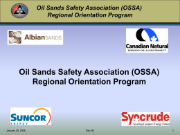 OSSA Regional Orientation