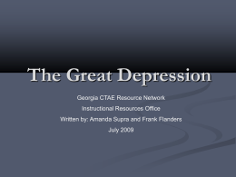 The Great Depression - North Yarmouth Academy