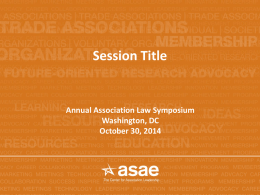 PowerPoint Presentation: ASAE Center Creative