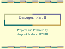 Danziger/Rejai Part II - San Diego Mesa College
