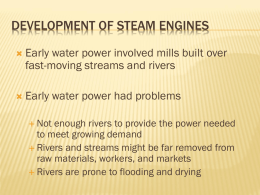 Development of Steam Engines