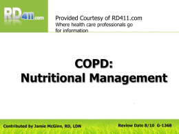 Nutrition Therapy for Pulmonary Failure