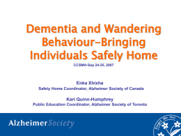 Alzheimer Disease: A Resource for Police & Search and