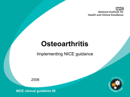 Using this template - British Osteopathic Association