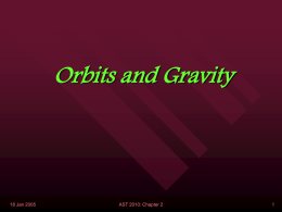 Orbits and Gravity - Wayne State University