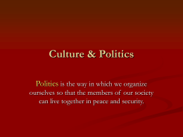 Culture & Politics