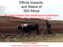 The Status of CODI and Implications for SDI Developments