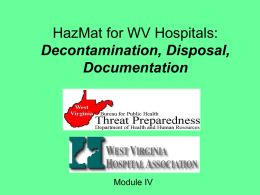 Hospital Based Haz Mat Response Module IV