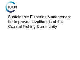 Sustainable Fisheries Management for Improved Livelihoods