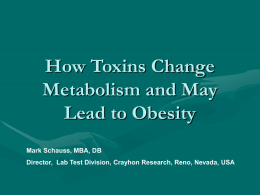 How Toxins Change Metabolism and May Lead to Obesity