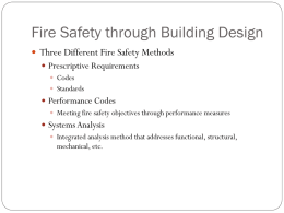 Approaches to Fire Safety through Building Design