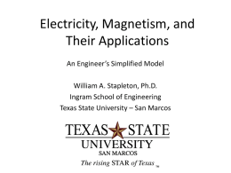 Electricity, Magnetism, and Motors