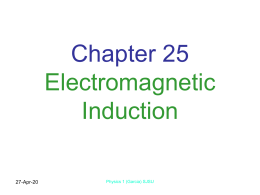 Chapter 25 Electromagnetic Induction