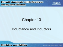 Chapter 13: Inductance and Inductors