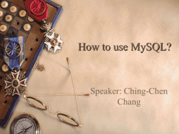 How to use MySQL?