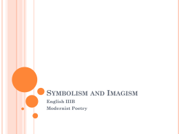 Symbolism and Imagism