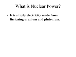 Nuclear Reactor (simplified)