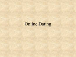 Online Dating - St. John Fisher College