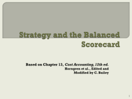 Strategy, Balanced Scorecard and Strategic Profitability