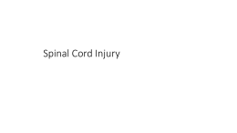 Spinal Cord Injury - NSIC