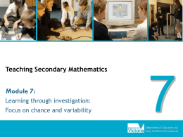 PowerPoint presentation: Teaching Secondary Mathematics