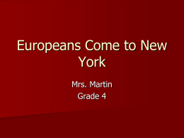 Europeans Come to New York - Vernon-Verona