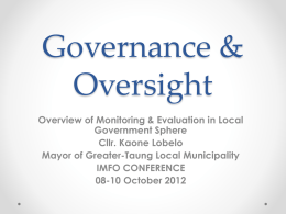Governance & Oversight
