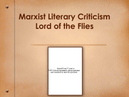 Marxist Literary Criticism Lord of the Flies