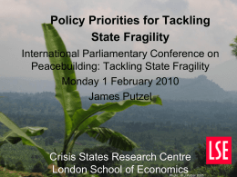 Land Policies and Violent Conflict: Towards Addressing the