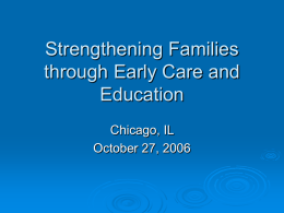 Strengthening Families Initiative