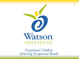 Craig House: - The Watson Institute