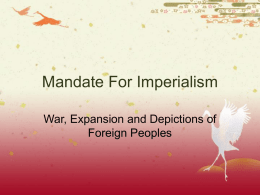 Mandate For Imperialism