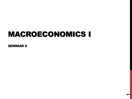 Advanced Macroeconomics - Univerzita Karlova v Praze