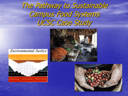 Sustainable Food Purchasing Practices at UC Santa Cruz