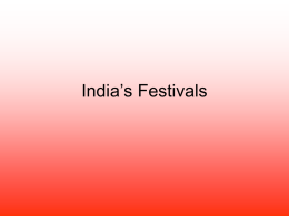 India’s Festivals - CROP
