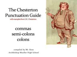Why Punctuation Matters - Freshman English