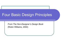 Four Basic Design Principles - Coastal Carolina University